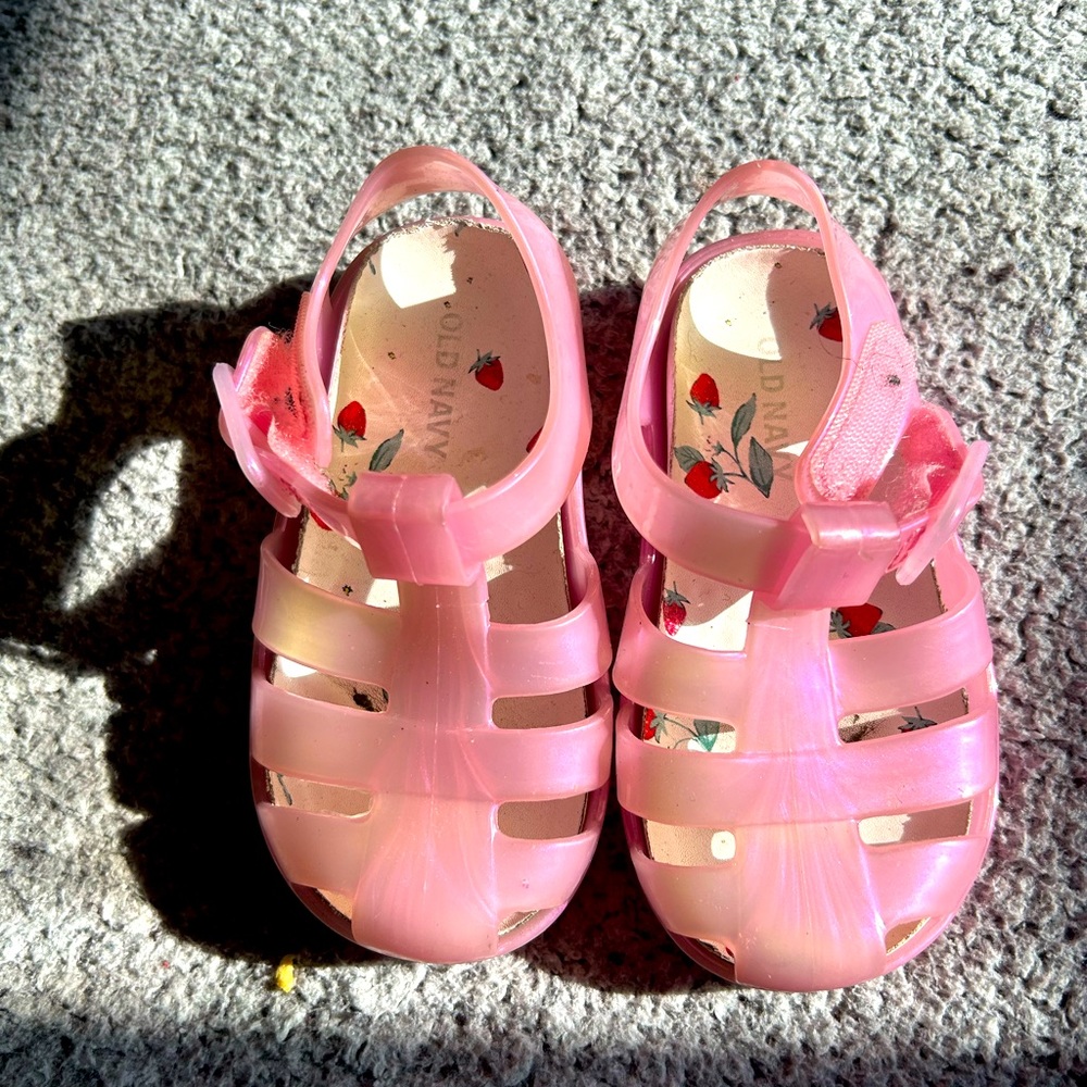 Two pairs of jelly sandals
